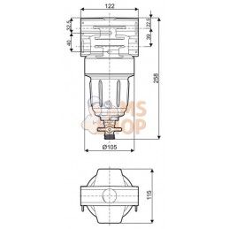 Filtre haute pression 50 bars | ARAG Filtre haute pression 50 bars | ARAGPR#610444