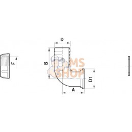 Coude 90°+embout 10mm - 1/2" | ARAG Coude 90°+embout 10mm - 1/2" | ARAGPR#608780