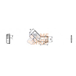 Coude 45°+embout 30mm - 1 1/4" | ARAG Coude 45°+embout 30mm - 1 1/4" | ARAGPR#349152