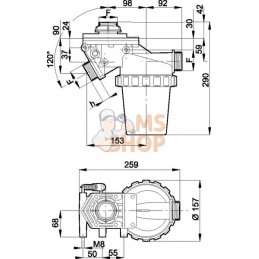 Filtre d'aspiration 1 1/2" | ARAG Filtre d'aspiration 1 1/2" | ARAGPR#609000