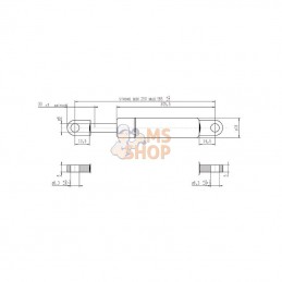 CA094935; STABILUS; Vérin à gaz L585-150N; pièce detachée