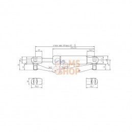 CA095621; STABILUS; Vérin à gaz L405-150N; pièce detachée