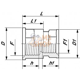 Embout réd. F/F 3/4"x1/2" | ARAG Embout réd. F/F 3/4"x1/2" | ARAGPR#609562