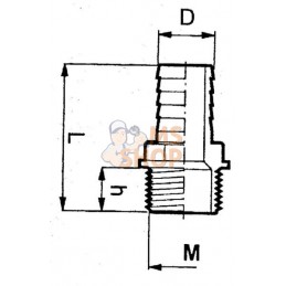 Embout 13mm+Mâle 1/2" | ARAG Embout 13mm+Mâle 1/2" | ARAGPR#609311