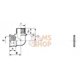 Coude 90° fem./mâle 1/2" | ARAG Coude 90° fem./mâle 1/2" | ARAGPR#609506