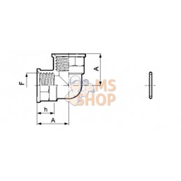 Coude 90° fem./fem. 1/2" | ARAG Coude 90° fem./fem. 1/2" | ARAGPR#609498