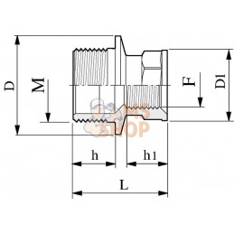 Embout réd. M/F 1 1/4"x1" | ARAG Embout réd. M/F 1 1/4"x1" | ARAGPR#609601