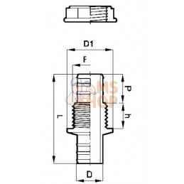 Passe cloison 1" | ARAG Passe cloison 1" | ARAGPR#608767