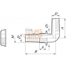 Passe cloison 90° 1" | ARAG Passe cloison 90° 1" | ARAGPR#608823