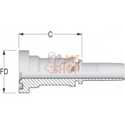 Embout NS-DN40+bride Ø 63,5 | ALFAGOMMA Embout NS-DN40+bride Ø 63,5 | ALFAGOMMAPR#749555