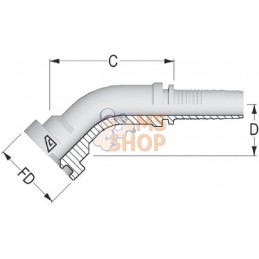 Embout NS-DN40+bride Ø 63,5 | ALFAGOMMA Embout NS-DN40+bride Ø 63,5 | ALFAGOMMAPR#749483