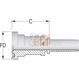 Embout NS-DN25+bride | ALFAGOMMA Embout NS-DN25+bride | ALFAGOMMAPR#749770