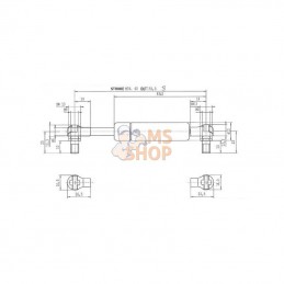 CA4846DI; STABILUS; Vérin à gaz L155,5-50N; pièce detachée