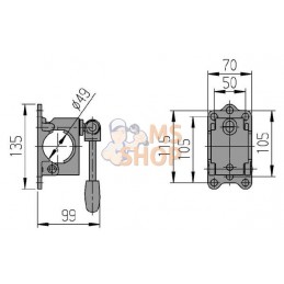 Support de roue jockey Ø 48mm manette escamotable | AL-KO Support de roue jockey Ø 48mm manette escamotable | AL-KOPR#873650