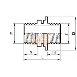 Embout double M/M 3/4" | ARAG Embout double M/M 3/4" | ARAGPR#609617