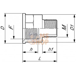 Embout réd. F/M 1 1/2"x1" | ARAG Embout réd. F/M 1 1/2"x1" | ARAGPR#609599