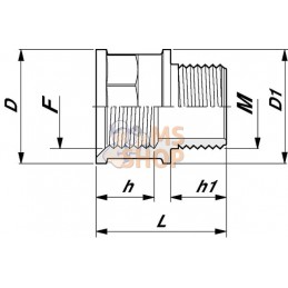 Embout femelle/mâle 3/4" | ARAG Embout femelle/mâle 3/4" | ARAGPR#609592