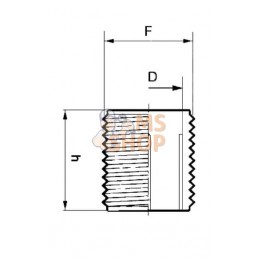 Embout mâle 1" | ARAG Embout mâle 1" | ARAGPR#608915