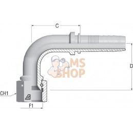 Embout F NS-DN25-1.5/16"UNF90 | ALFAGOMMA Embout F NS-DN25-1.5/16"UNF90 | ALFAGOMMAPR#749626