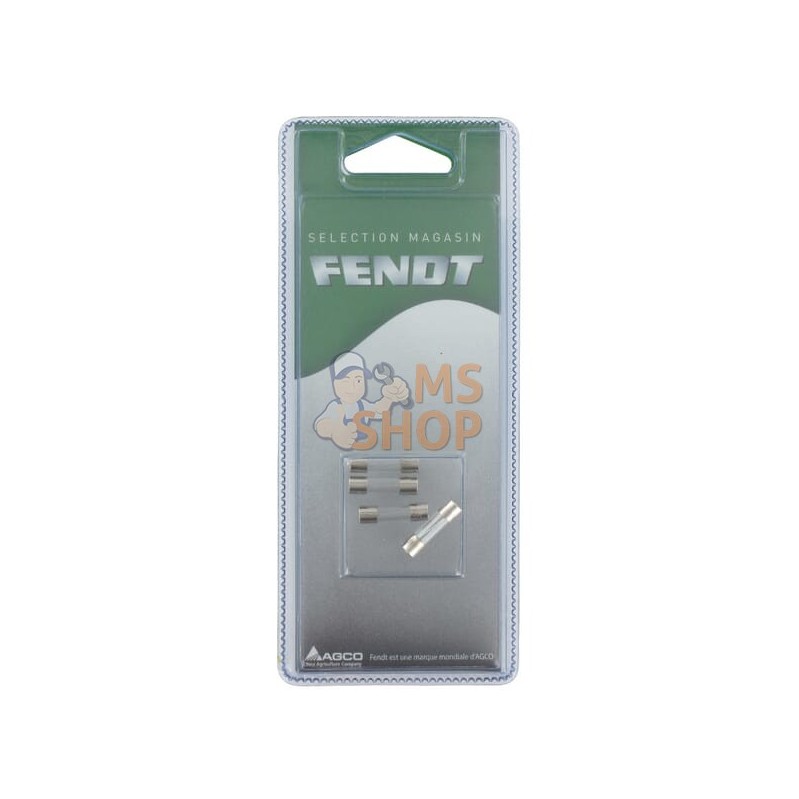 Fusible verre 5x20 - 5 A (4x) | FENDT BLISTER Fusible verre 5x20 - 5 A (4x) | FENDT BLISTERPR#1087048