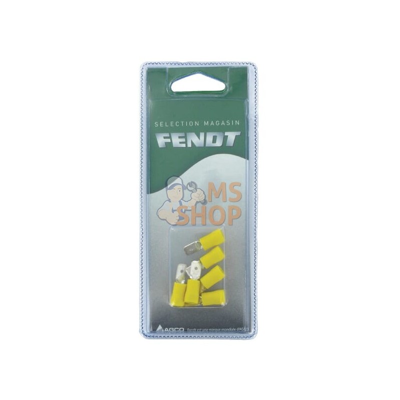 Cosse plate jaune (6x) | FENDT BLISTER Cosse plate jaune (6x) | FENDT BLISTERPR#1087066