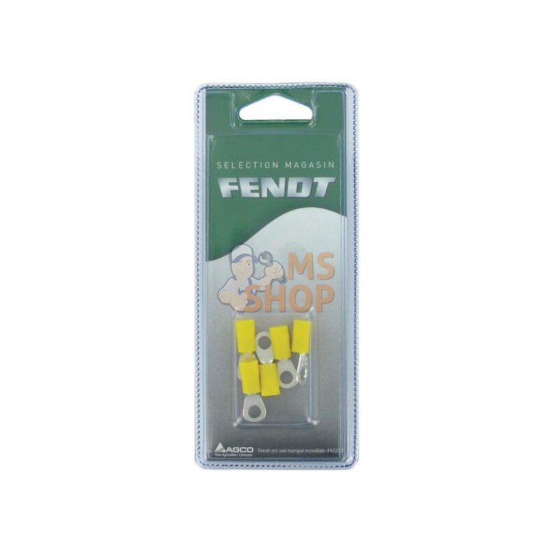 Cosses rondes jaune Ø5mm (6x) | FENDT BLISTER Cosses rondes jaune Ø5mm (6x) | FENDT BLISTERPR#1087085