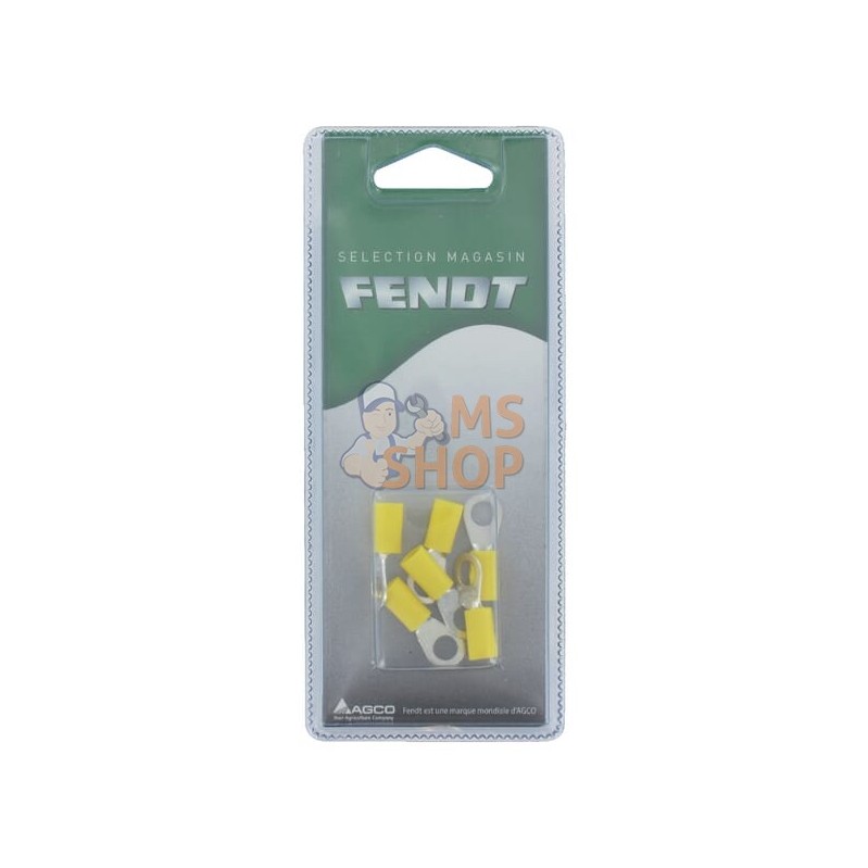 Cosses rondes jaune Ø6mm (6x) | FENDT BLISTER Cosses rondes jaune Ø6mm (6x) | FENDT BLISTERPR#1087087