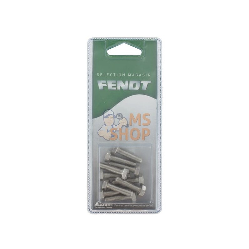 Vis hexagon M6x25 inox (10x) | FENDT BLISTER Vis hexagon M6x25 inox (10x) | FENDT BLISTERPR#1087344