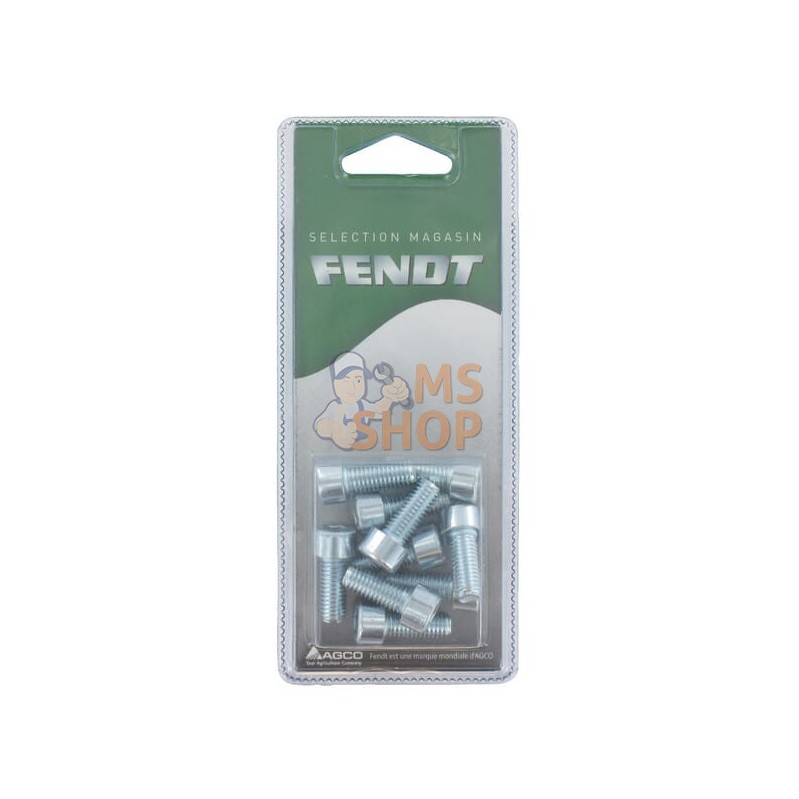 Boulon à tête hexagonale M8x20 8.8 (10x) | FENDT BLISTER Boulon à tête hexagonale M8x20 8.8 (10x) | FENDT BLISTERPR#1087497