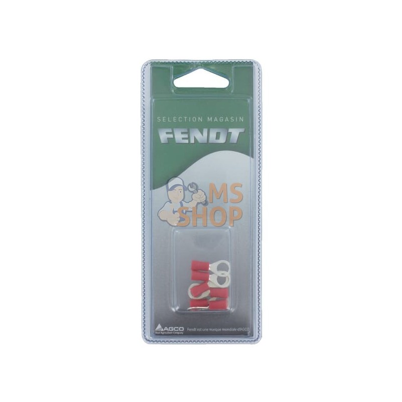 Cosses rondes rouge Ø6mm (6x) | FENDT BLISTER Cosses rondes rouge Ø6mm (6x) | FENDT BLISTERPR#1087886