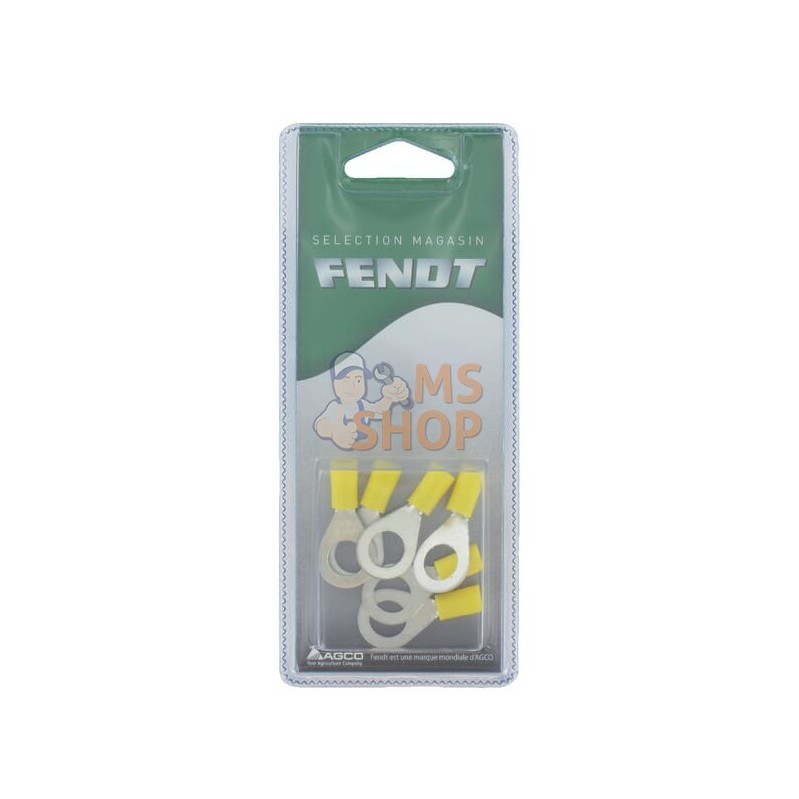 Cosses rondes jaune Ø10mm (6x) | FENDT BLISTER Cosses rondes jaune Ø10mm (6x) | FENDT BLISTERPR#1087900