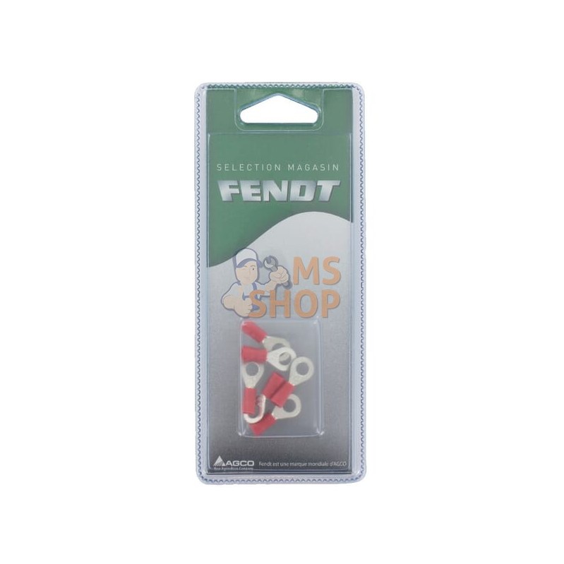 Cosses rondes rouge Ø5mm (6x) | FENDT BLISTER Cosses rondes rouge Ø5mm (6x) | FENDT BLISTERPR#1087930