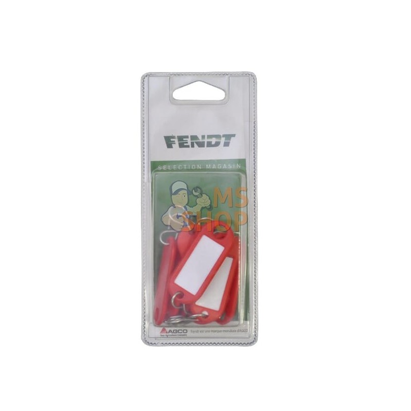 Porte-clefs rouge étiquette | FENDT BLISTER Porte-clefs rouge étiquette | FENDT BLISTERPR#1088022