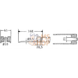 Dent de ramassage Ø5.5 DEUTZ-FAHR | DEUTZ-FAHR Dent de ramassage Ø5.5 DEUTZ-FAHR | DEUTZ-FAHRPR#632096