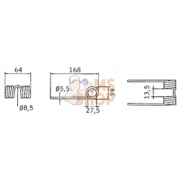 Dent de ramassage Ø5.5 DEUTZ-FAHR | DEUTZ-FAHR Dent de ramassage Ø5.5 DEUTZ-FAHR | DEUTZ-FAHRPR#632441