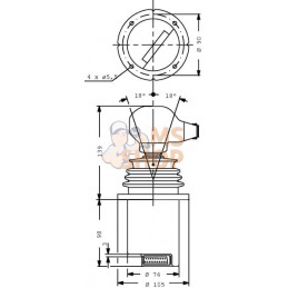 Levier PVRE (série 2) 162F1315 | DANFOSS Levier PVRE (série 2) 162F1315 | DANFOSSPR#1089049