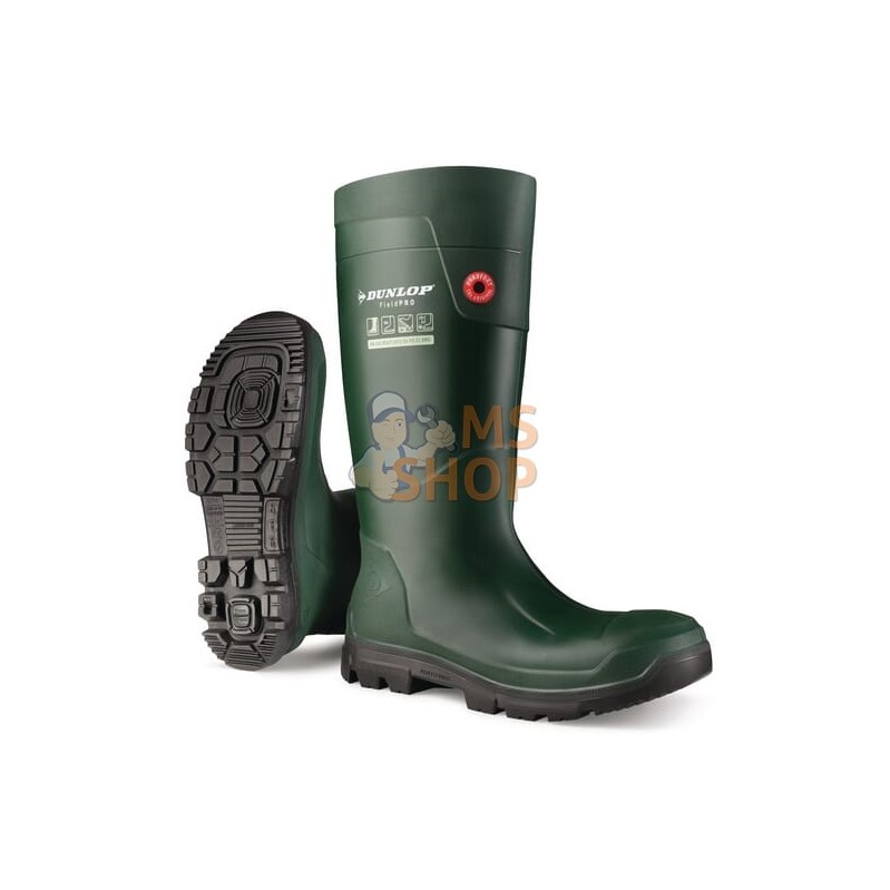 Bottes de sécurité, taille 45, Purofort FieldPRO sécurité totale | DUNLOP Bottes de sécurité, taille 45, Purofort FieldPRO sécur