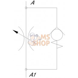 Clapet antiretour d'étranglement M04-0,5-1/4 | FLUIDPRESS | FLUIDPRESS Clapet antiretour d'étranglement M04-0,5-1/4 | FLUIDPRESS