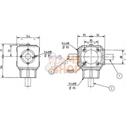 Boîtier T-19G 1:1,84 | COMER Boîtier T-19G 1:1,84 | COMERPR#906903