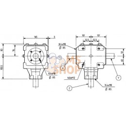 Boîtier T-27A 1,92:1 | COMER | COMER Boîtier T-27A 1,92:1 | COMER | COMERPR#906886