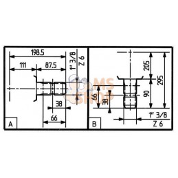 Boîtier T-290A 3:1 | COMER Boîtier T-290A 3:1 | COMERPR#906855