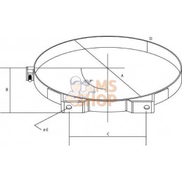 Collier de montage 5" | DONALDSON Collier de montage 5" | DONALDSONPR#850292