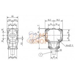 Boîtier T-281B 1,46:1 | COMER Boîtier T-281B 1,46:1 | COMERPR#906865