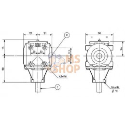 Boîte de renvoi-d'angle TB-278C 1-1 | COMER Boîte de renvoi-d'angle TB-278C 1-1 | COMERPR#906883