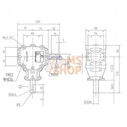 Transm. L-25A 1:3 + roue libre | COMER Transm. L-25A 1:3 + roue libre | COMERPR#906837