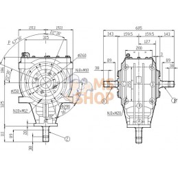 Boîtier T-332 1,9:1 | COMER Boîtier T-332 1,9:1 | COMERPR#887523