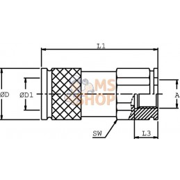 Coupleur face plane fem 3/8"-1/2 BSP | DNP Coupleur face plane fem 3/8"-1/2 BSP | DNPPR#780481