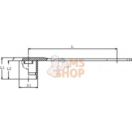 Bouchon mâle rouge type 25 | DNP Bouchon mâle rouge type 25 | DNPPR#780621