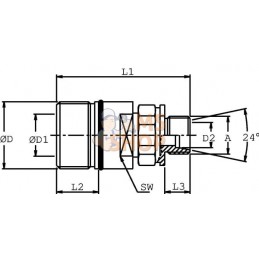 Coupleur à visser fem M18x150 | DNP Coupleur à visser fem M18x150 | DNPPR#780462