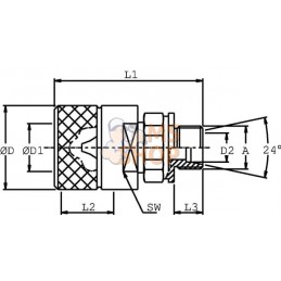 Coupleur à visser mâle M18x150 | DNP Coupleur à visser mâle M18x150 | DNPPR#780451